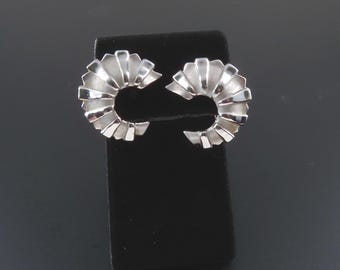Trifari Curved Earrings
