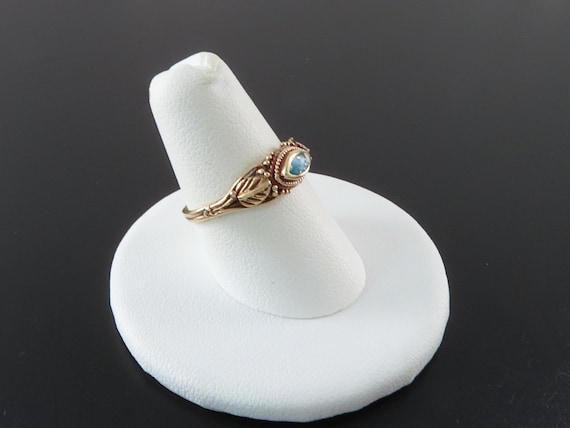 Gold Plated Turquoise Ring - image 3