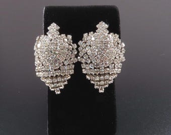 Rhinestone Cascade Drop Earrings