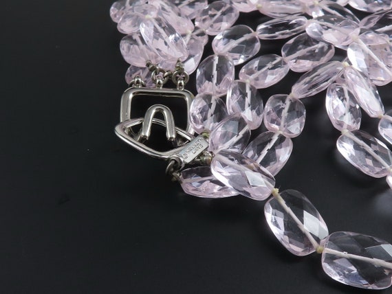 Kenneth Jay Lane Pink Faceted Glass Torsade Neckl… - image 5