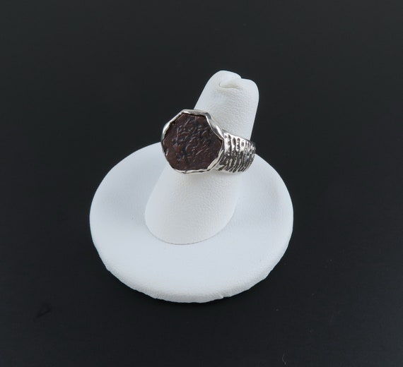 Sterling Silver Ring, Coin Ring, Israel Silver Rin