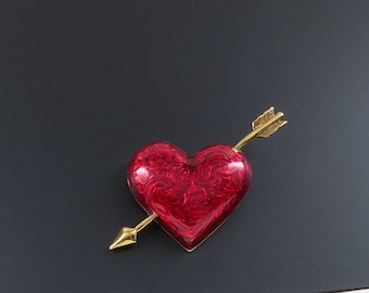 Avon Hearts Afire Brooch
