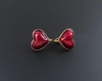 Avon Hearts Afire Heart Earrings