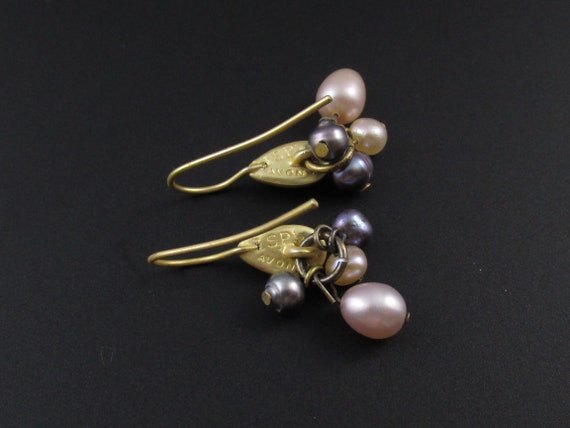 Avon Pearl Earrings, Avon Tricolor Pearl Earrings… - image 4