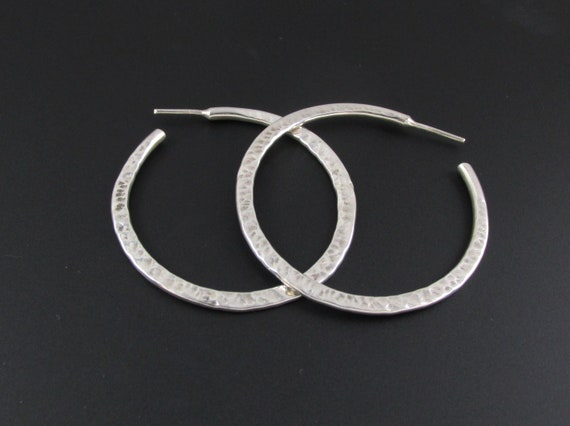 Sterling Silver Hoop Earrings, Large Hoop Earrings