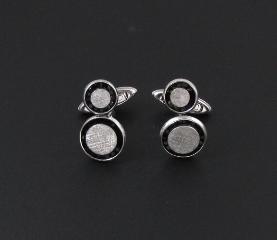 DaVinci Onyx Cuff Links, Sterling Silver Cuff Link