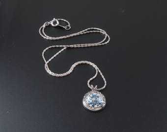 Avon Blue Chronosphere Pendant
