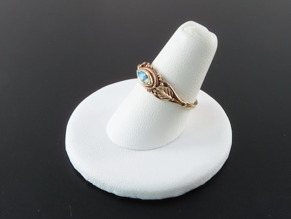 Gold Plated Turquoise Ring - image 2