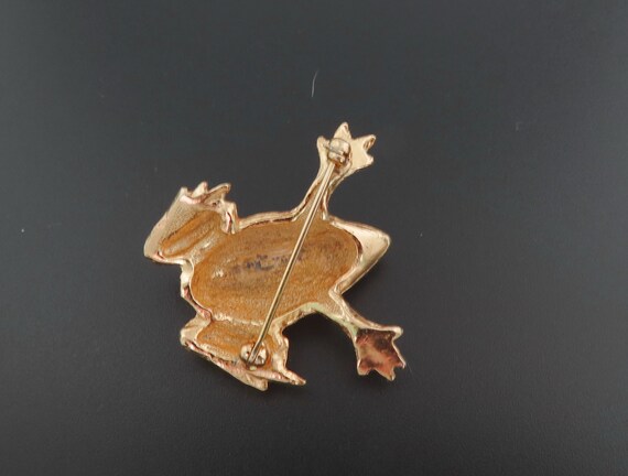 Napier Frog Brooch, Frog Pin, Animal Brooch, Amph… - image 4