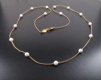Napier Gold Chain Station Necklace