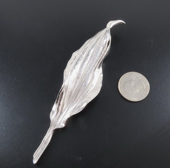 Large Trifari Leaf Brooch - image 5