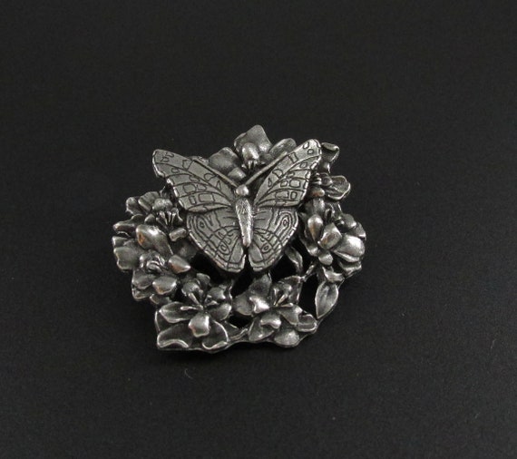 Birds and Blooms Brooch Butterfly Brooch Flower Brooch Etsy UK