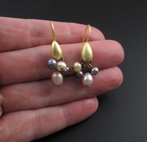 Avon Pearl Earrings, Avon Tricolor Pearl Earrings… - image 3