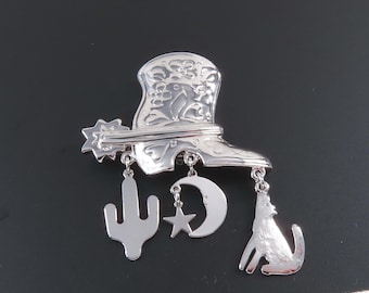 Trifari Cowboy Western Brooch