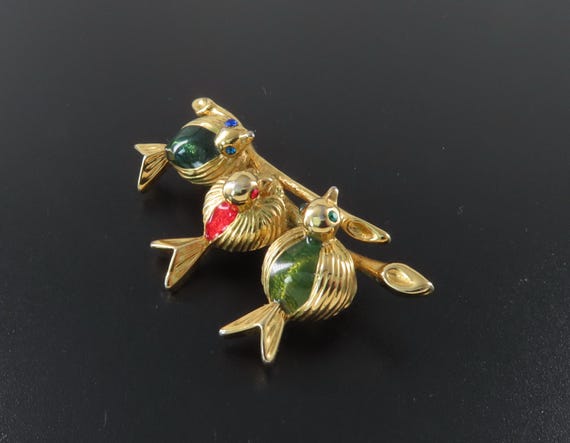Birds on a Branch Brooch