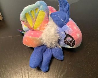 Rainbow Stary Butterfly/Moth Small Plush Glow in the Dark Embroidery