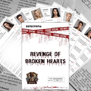 Revenge Crime Solving Game - Date Night - Unsolved Murder Mystery Game - Printable Detective Case Files - Detective Game for Parties