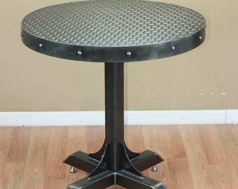 Bistro Cafe mesa Base Heavy Duty Industrial Pedestal de acero | Etsy