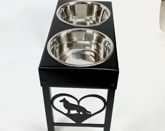 Elevated Dog Feeder Raised Bowls for German Shepherd