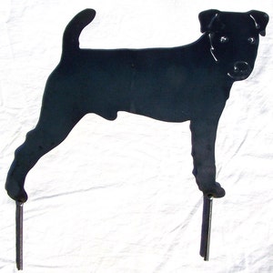 Jack Russell Terrier Dog Metal Art Yard Stake