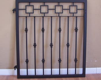 Ornamental Iron Garden Gate Metal Greek Frieze Cast Iron Collars