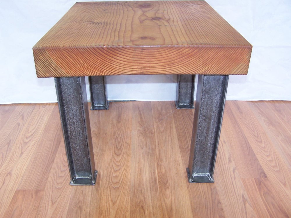 Modern Industrial Coffee Table Legs I Beam Structural Steel Etsy