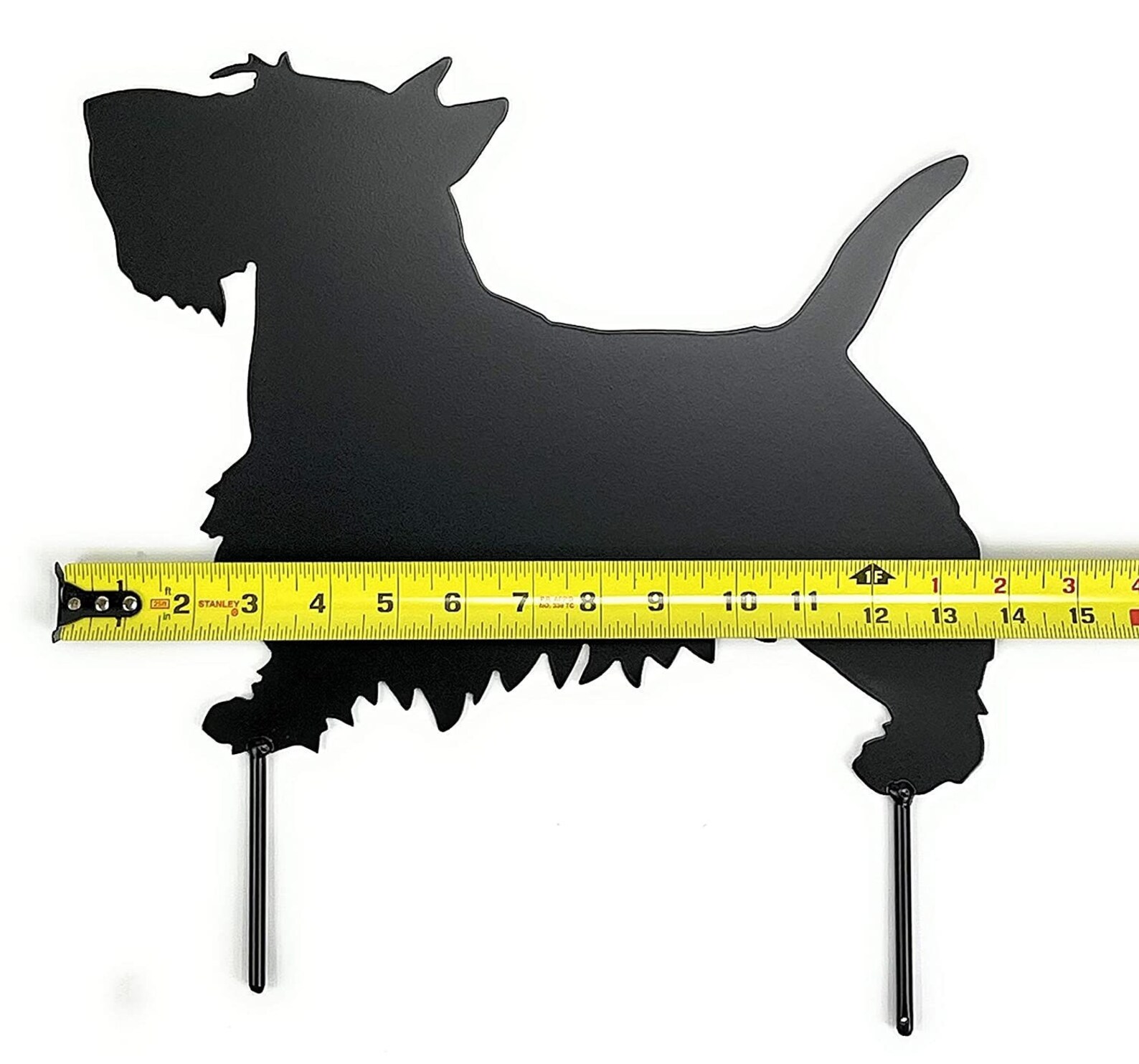 Scotty Dog Scottish Terrier Metal Art Yard Decor Garden Stake Etsy