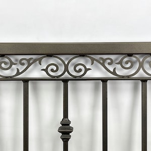 Metal Deck Railing Panel Fence Section Ornamental Iron Powdercoated ...