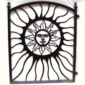 Garden Gate Aztec Sun Face South Western Metal Art