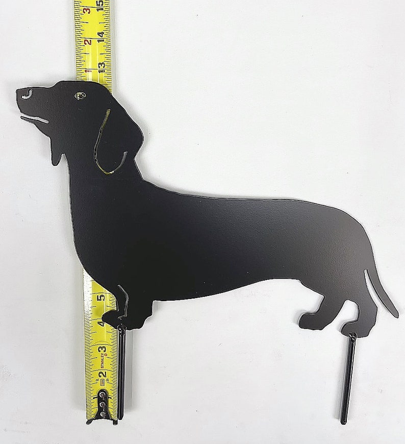 Dachshund Metal Art Yard Stake Weiner Dog Decor Doxie Etsy