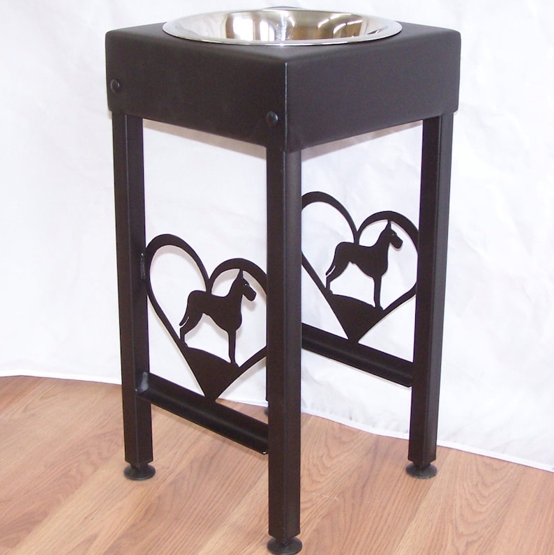 Great Dane Dog Feeder Elevated Raised Metal Art Floor Stand Etsy UK