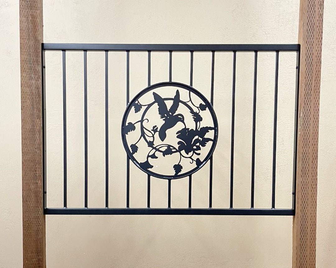 Steel Deck Railing Insert,room Divider Fence Panel With Metal Art ...