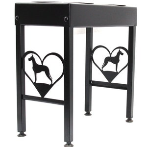 Great Dane feeder black