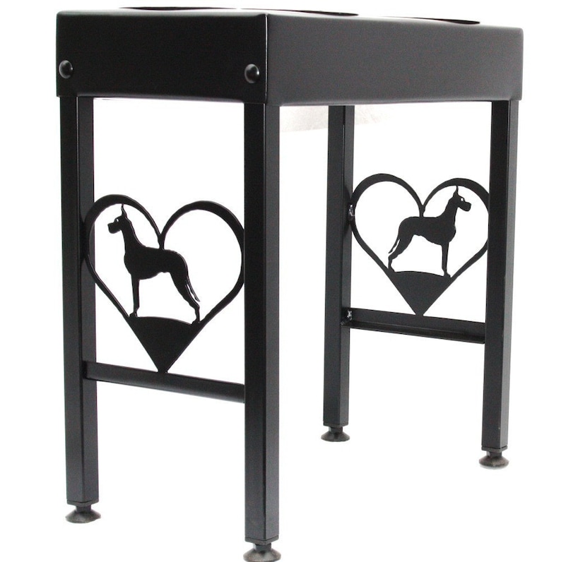 Great Dane feeder black