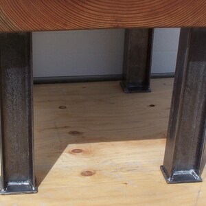 Modern Industrial Coffee Table Legs I Beam Structural Steel image 4
