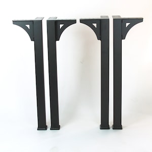 Industrial steel metal table legs powder coated dining table legs with gussets