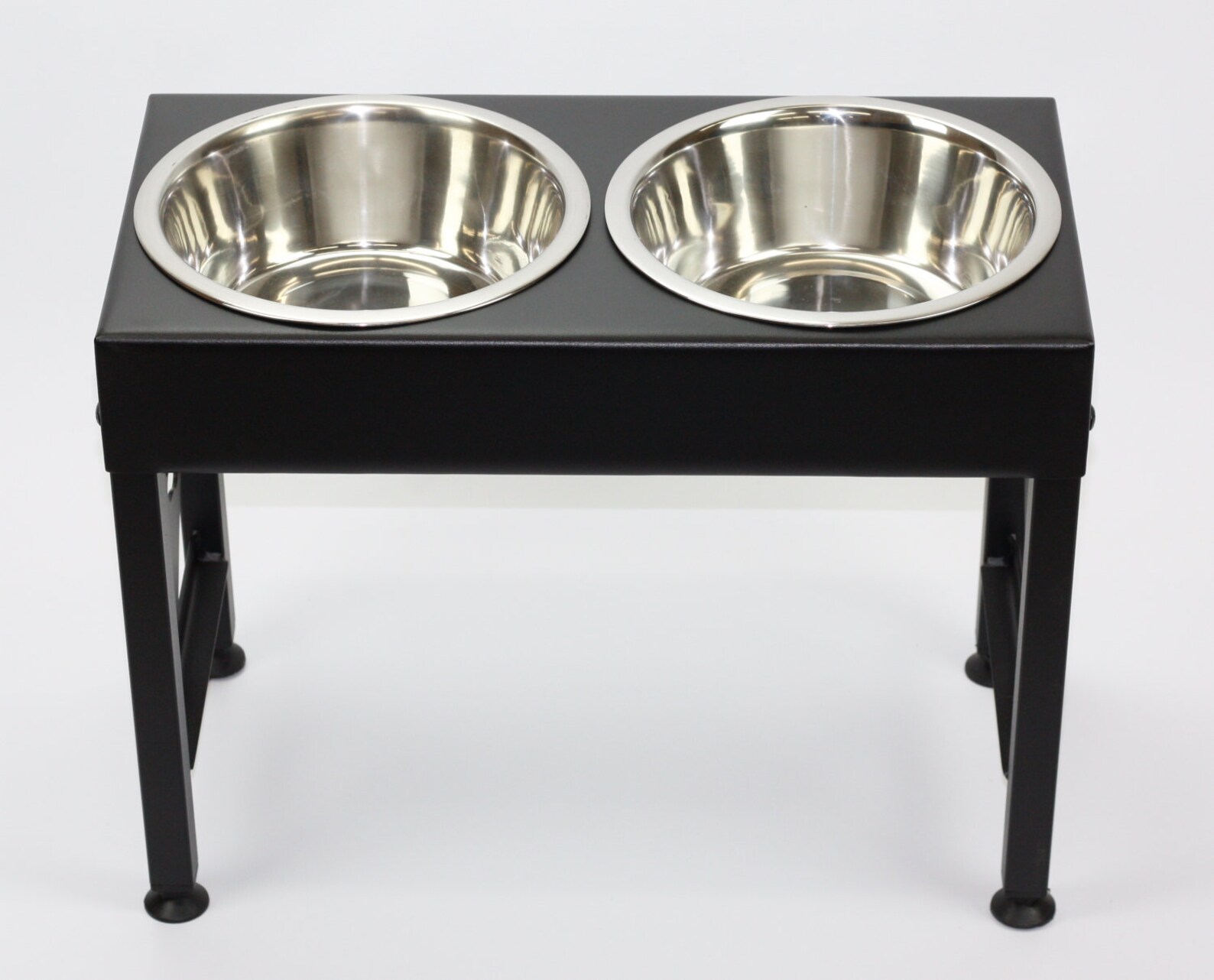 Elevated Large Breed Double Bowl Dog Feeder Powdercoated Steel Etsy Norway