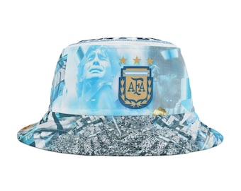 Bucket Hat, piluso Argentina, world champion - Unique Cap, Stylish Sun Hat, Trendy Headwear, Argentina Fan Gift, Soccer Team Fashion
