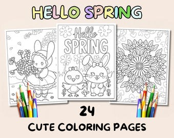 Dibujos para colorear de primavera para niños: una divertida actividad para preescolares (PDF)