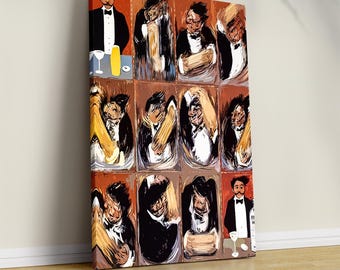 Guy Buffet Martini Canvas Print: Vintage Bar Decor