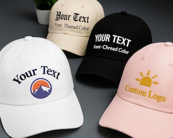 Custom Embroidered Baseball Cap | Personalized Text, Logo
