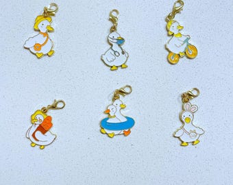 Duck Badge Charm: Enamel Animal Lanyard Decoration