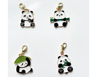 Panda Bear Badge Charm – Cute Animal Keychain, Nurse Accessory