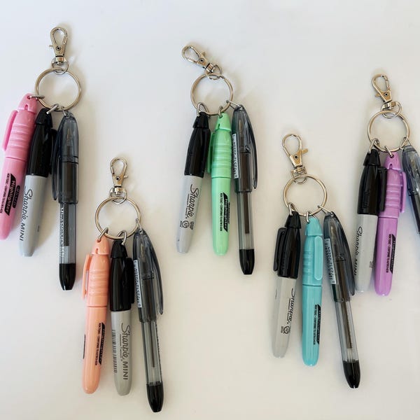 Pastel Mini Pen Set – Breakaway Keychain Pens Badge Reel Accessory, Nurse Teacher Gift