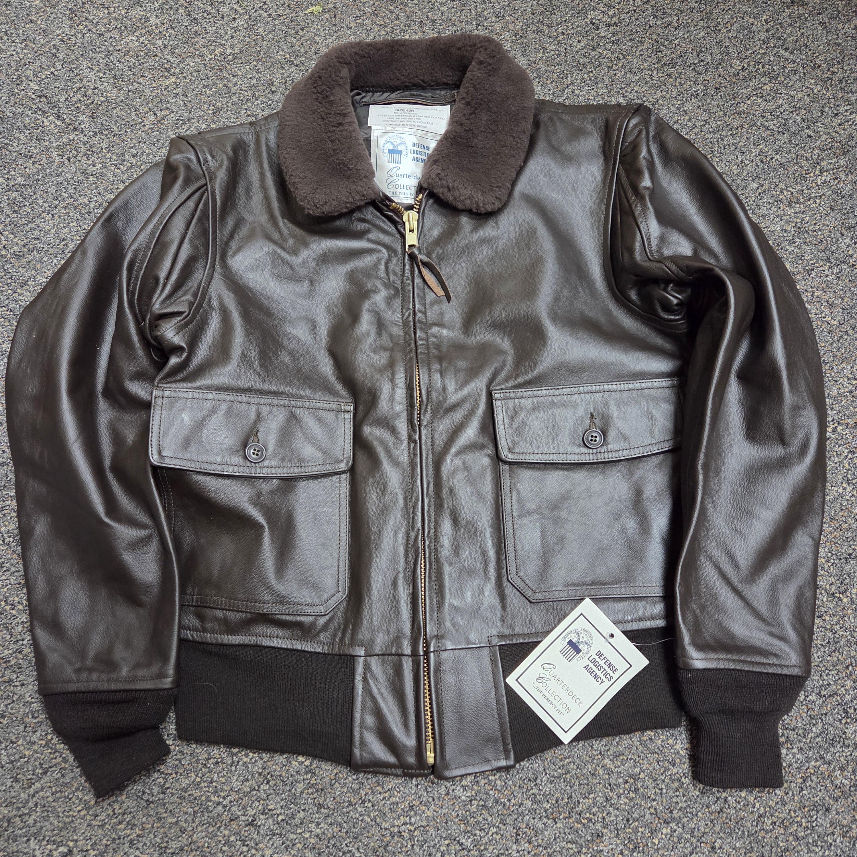 【60s】Vintage leather G1 Jacket SwiftZip usn_ww2_g1_leather_flying_jack