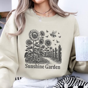 Vintage Sonnenblume Shirt - Botanischer Garten T-Shirt, Sonnenblume Liebhaber Geschenke