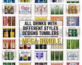 Etiquetas para latas de bebidas, envolturas para vasos, cerveza, refrescos y bebidas energéticas, diseños delgados de 20 oz
