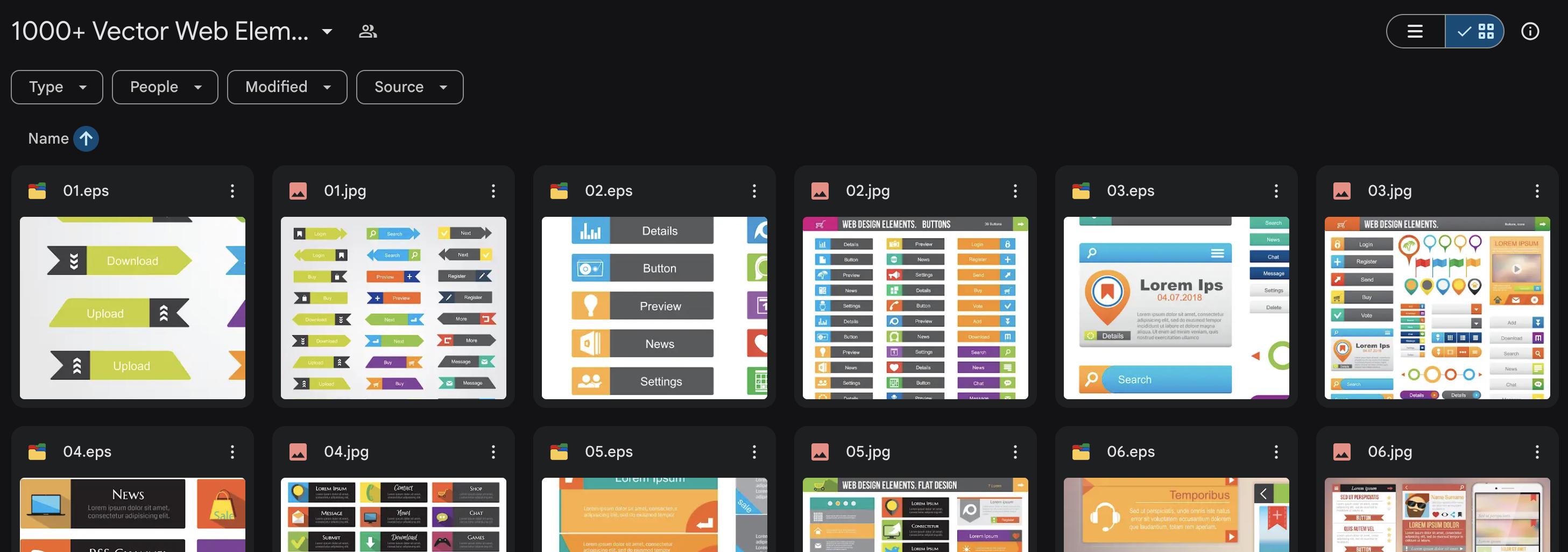 Creative Icons Buttons Banners Covers Web Elements Adobe Illustrator ...