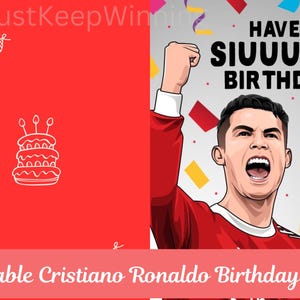 Cristiano Ronaldo - Cartão de Aniversário