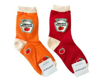 Ketchup Socks: Fun Quirky Socks - Made in Korea
